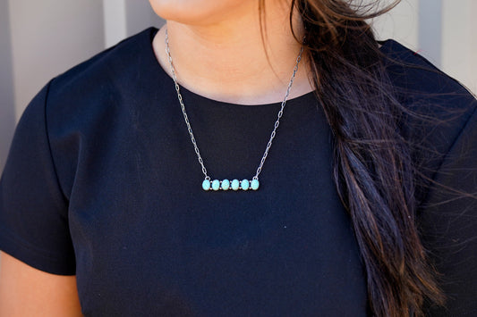 6 stone Turquoise Necklace