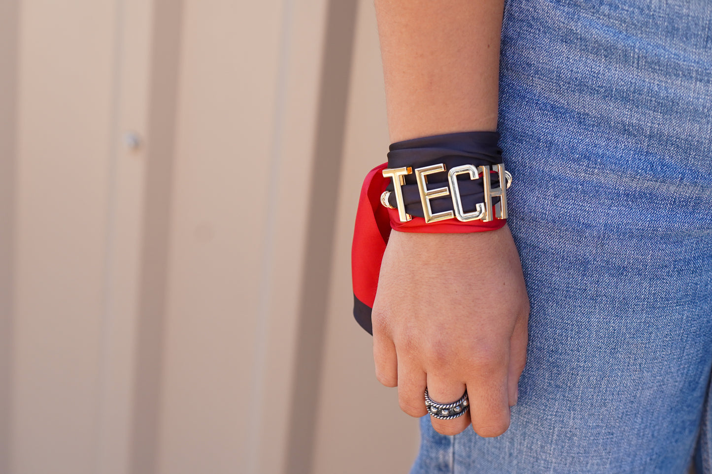 "TECH" charm scarf